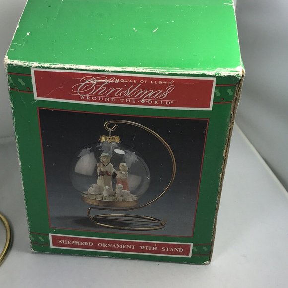Vintage House Of Lloyd Christmas Around The World Shepherd Ornament With Stand - Picture 4 of 12